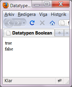 Datatypen boolean Boolesk algebra uppfanns av den engelske matematikern George Boole i början av 1800-talet.