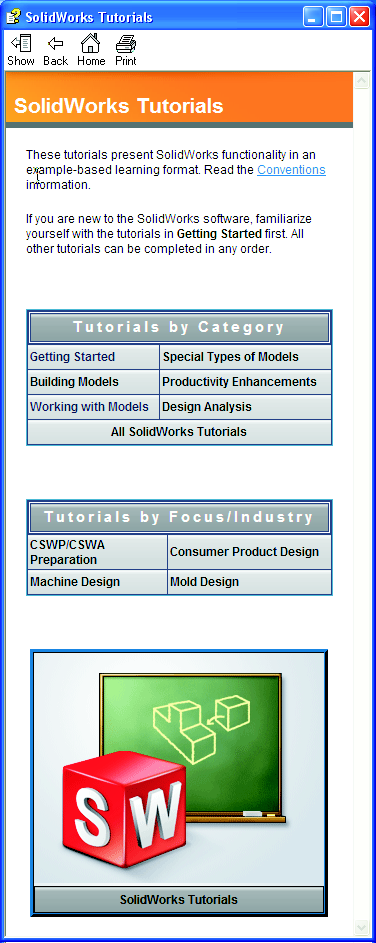 i Inledning SolidWorks handledningar Elevhandledning för SolidWorks-utbildning är en extraresurs och ett komplement till SolidWorks självstudier.