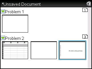 Visa och sortera om sidor i ett dokument Sidsorteraren visar alla problem i ditt dokument, och alla sidor inom varje problem, i miniatyrformat.