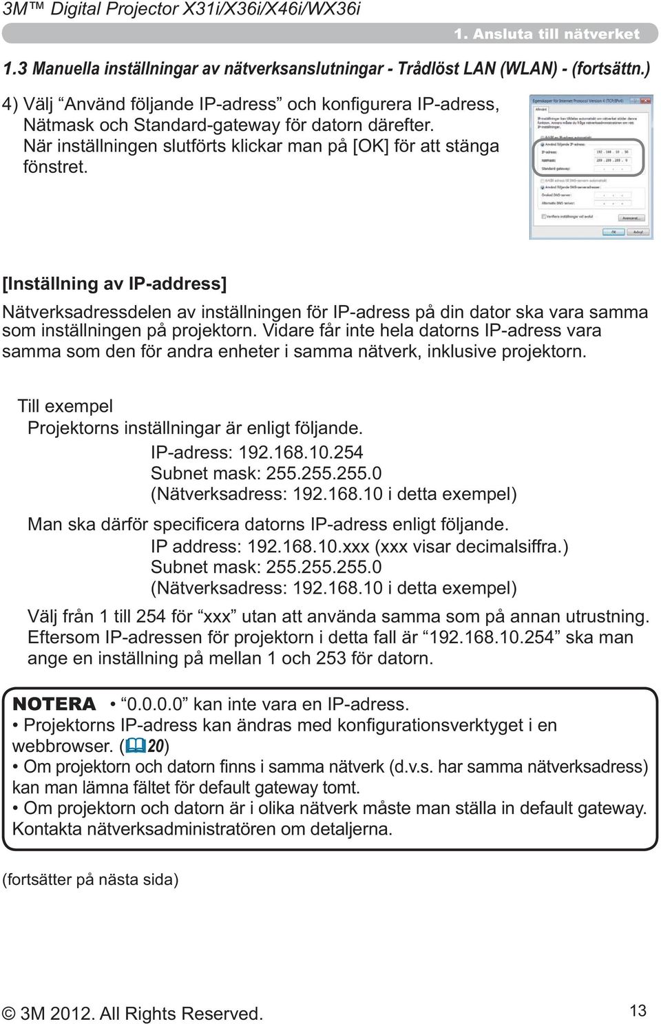 Trådlöst LAN (WLAN) - (fortsättn.) fönstret.