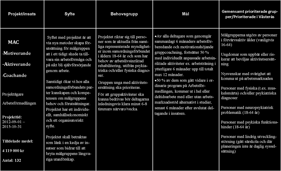 En av projektledarna är med i ett rikstäckande nätverk, som drivs av Sveriges kommuner och landsting för samordnare som arbetar praktiskt med att utveckla socialt företagande i kommunerna.