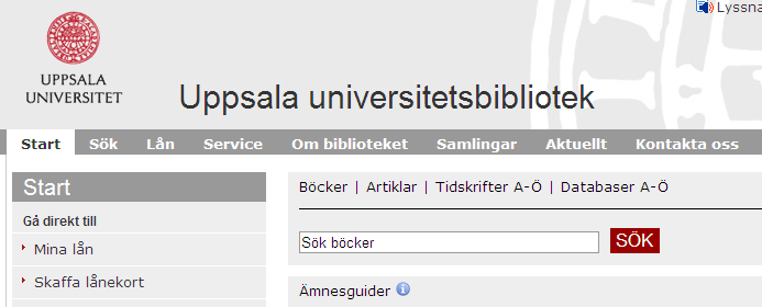 Ansök själv på vår hemsida