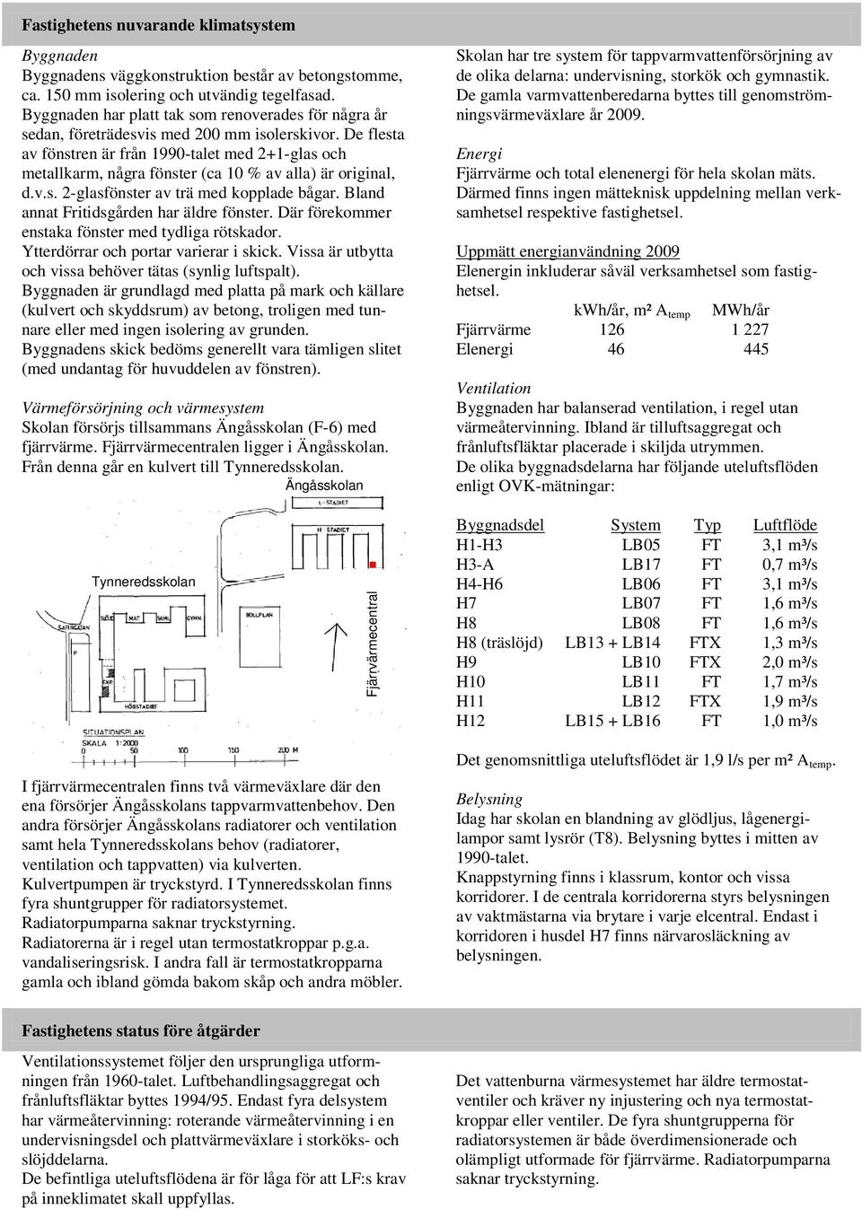 De flesta av fönstren är från 1990-talet med 2+1-glas och metallkarm, några fönster (ca 10 % av alla) är original, d.v.s. 2-glasfönster av trä med kopplade bågar.