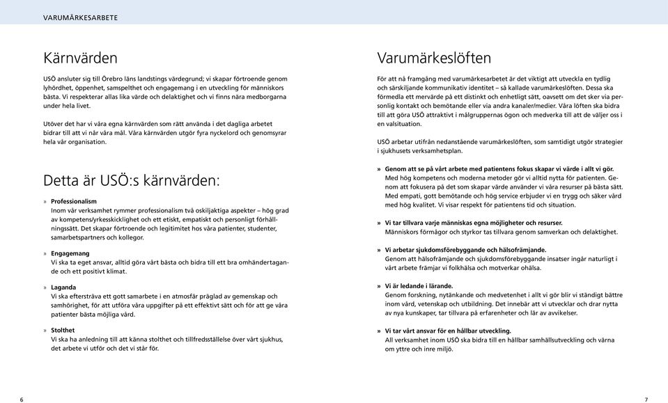 Utöver det har vi våra egna kärnvärden som rätt använda i det dagliga arbetet bidrar till att vi når våra mål. Våra kärnvärden utgör fyra nyckelord och genomsyrar hela vår organisation.