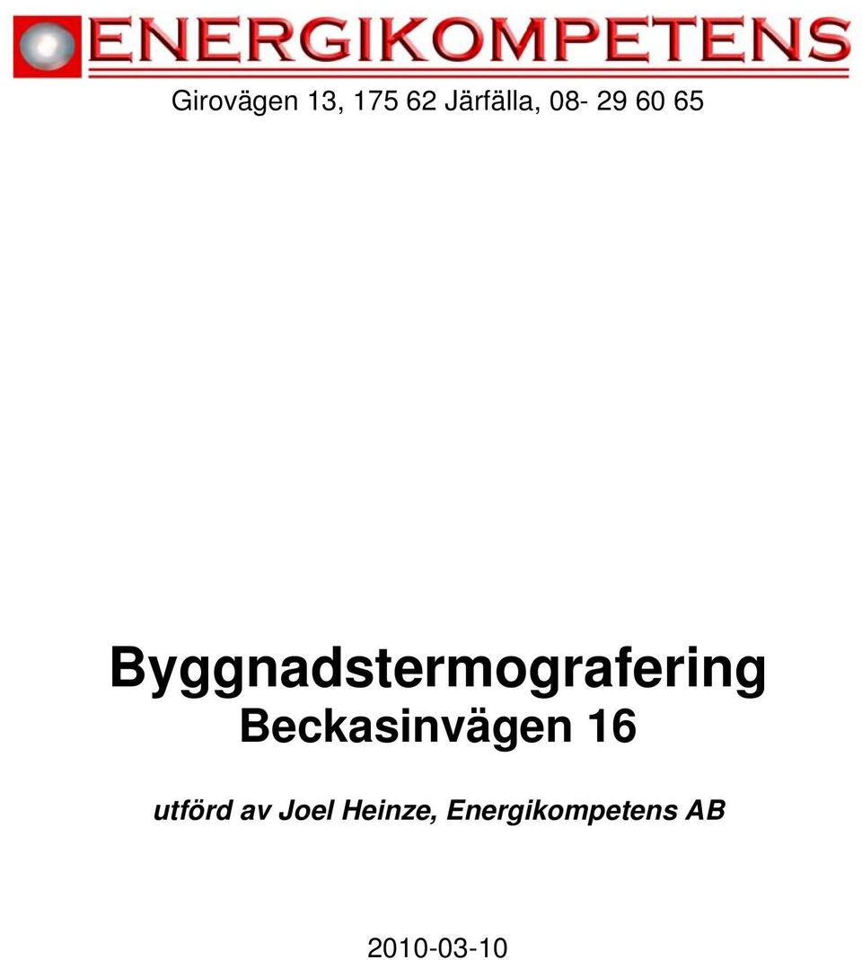 Byggnadstermografering