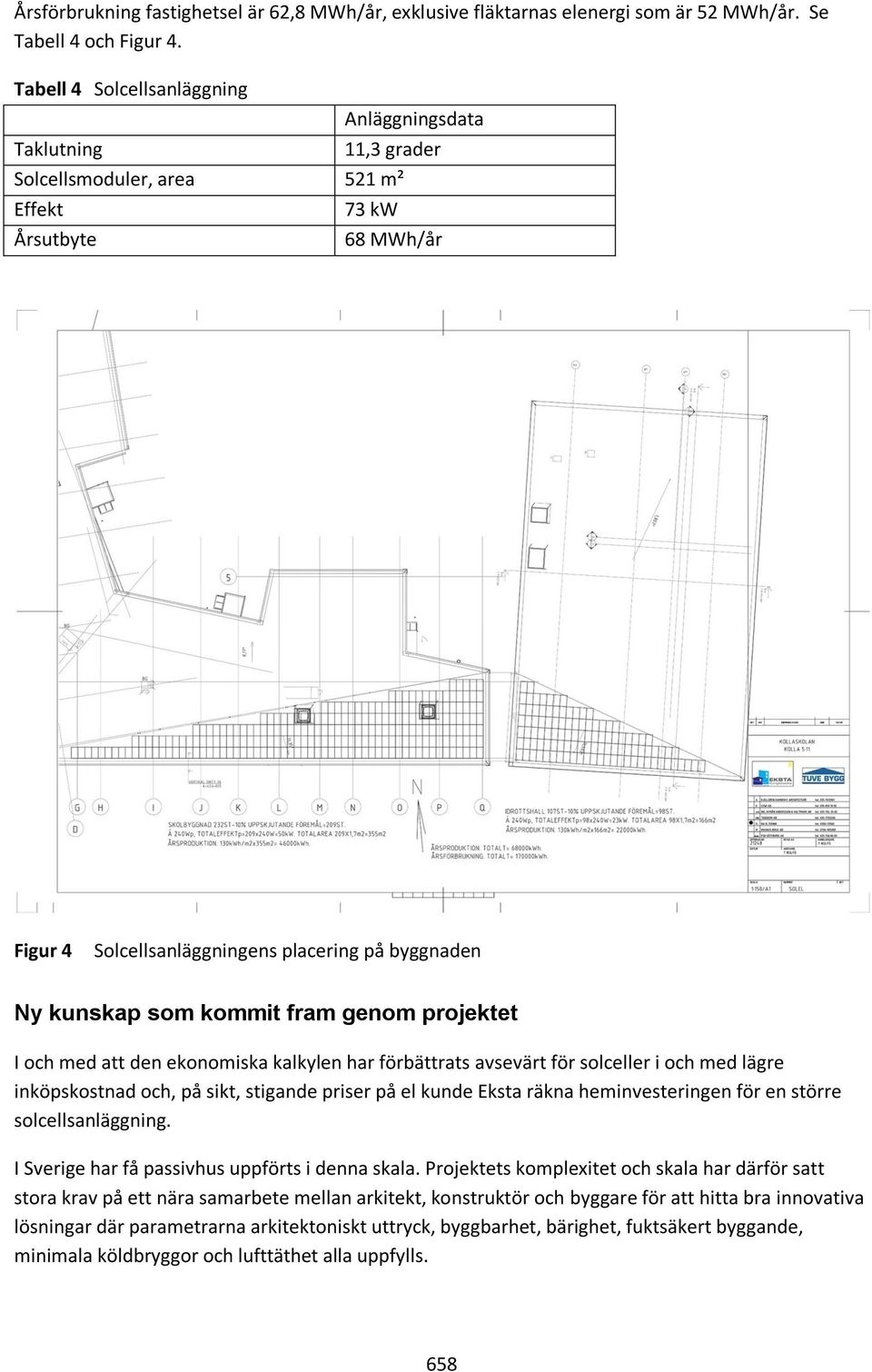 kommit fram genom projektet I och med att den ekonomiska kalkylen har förbättrats avsevärt för solceller i och med lägre inköpskostnad och, på sikt, stigande priser på el kunde Eksta räkna