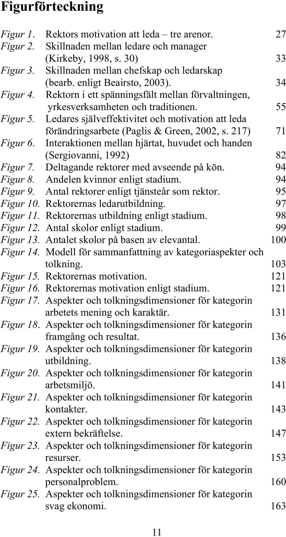 Ledares själveffektivitet och motivation att leda förändringsarbete (Paglis & Green, 2002, s. 217) 71 Figur 6. Interaktionen mellan hjärtat, huvudet och handen (Sergiovanni, 1992) 82 Figur 7.