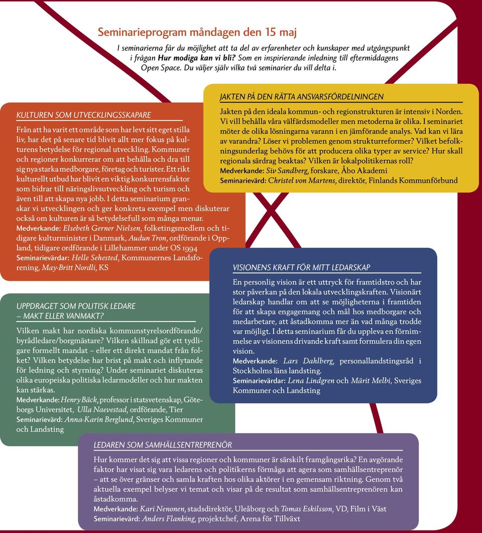 KULTUREN SOM UTVECKLINGSSKAPARE Jakten på den ideala kommun- och regionstrukturen är intensiv i Norden. Vi vill behålla våra välfärdsmodeller men metoderna är olika.
