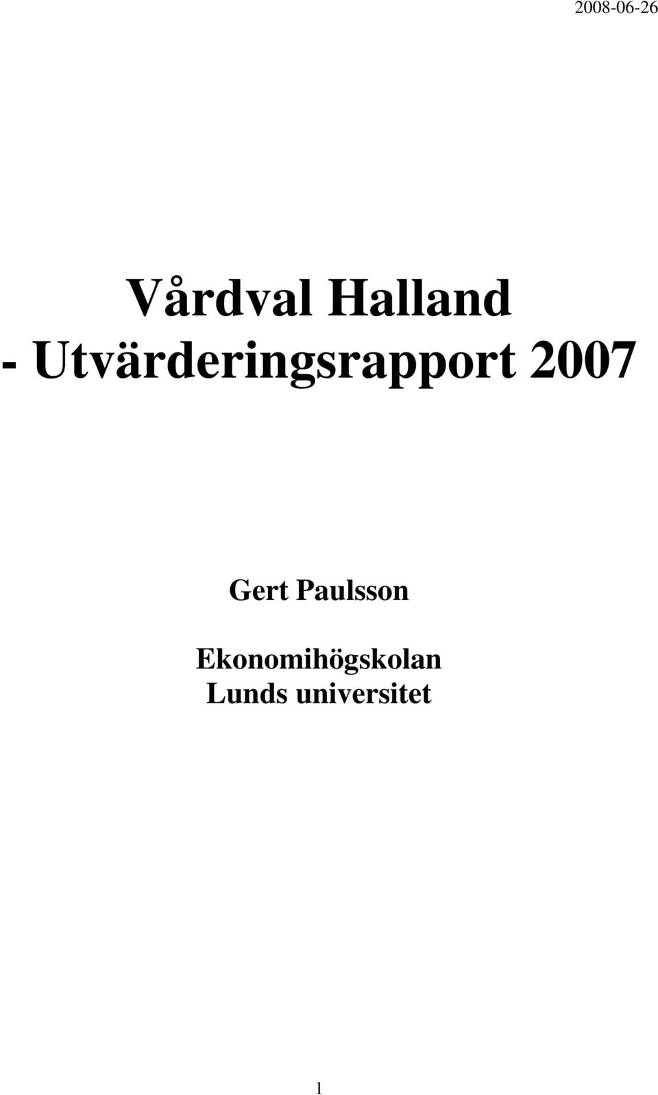 Utvärderingsrapport Gert