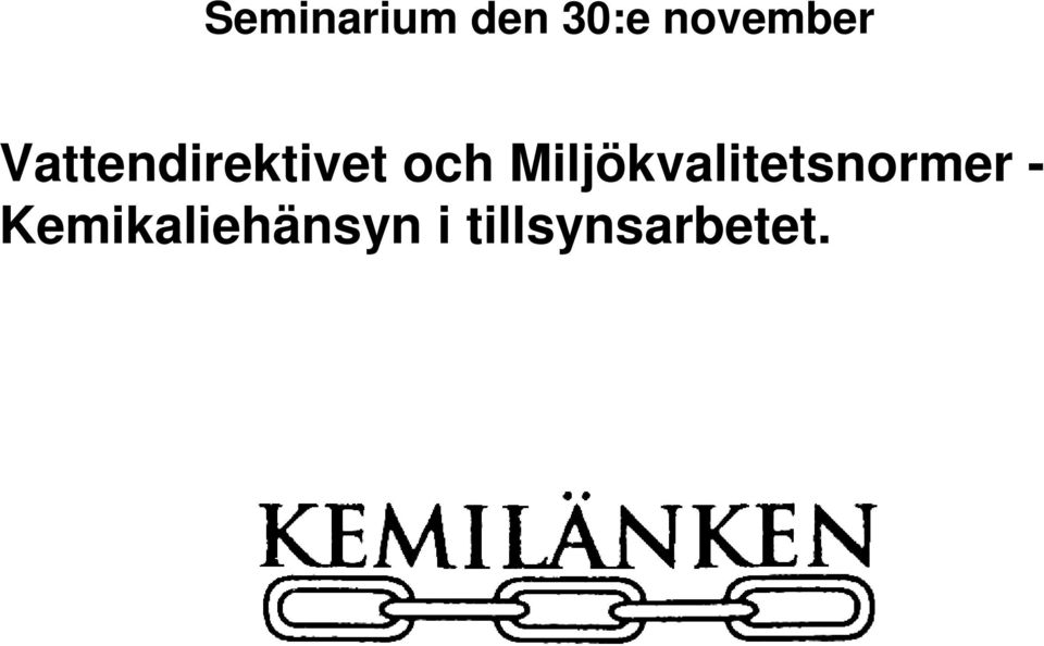 och Miljökvalitetsnormer -