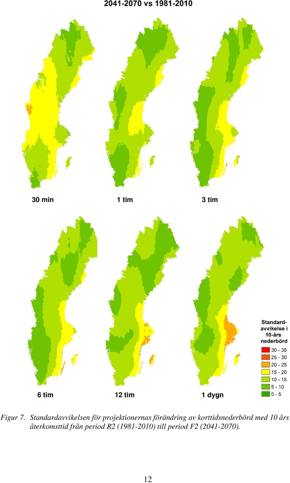 av korttidsnederbörd med 10 års återkomsttid från