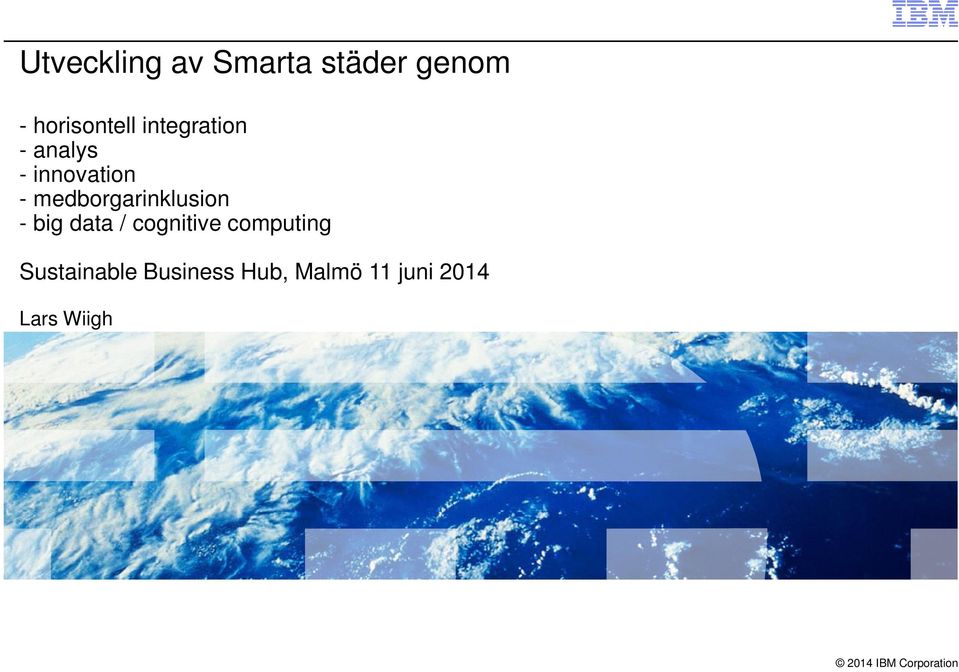 medborgarinklusion - big data / cognitive