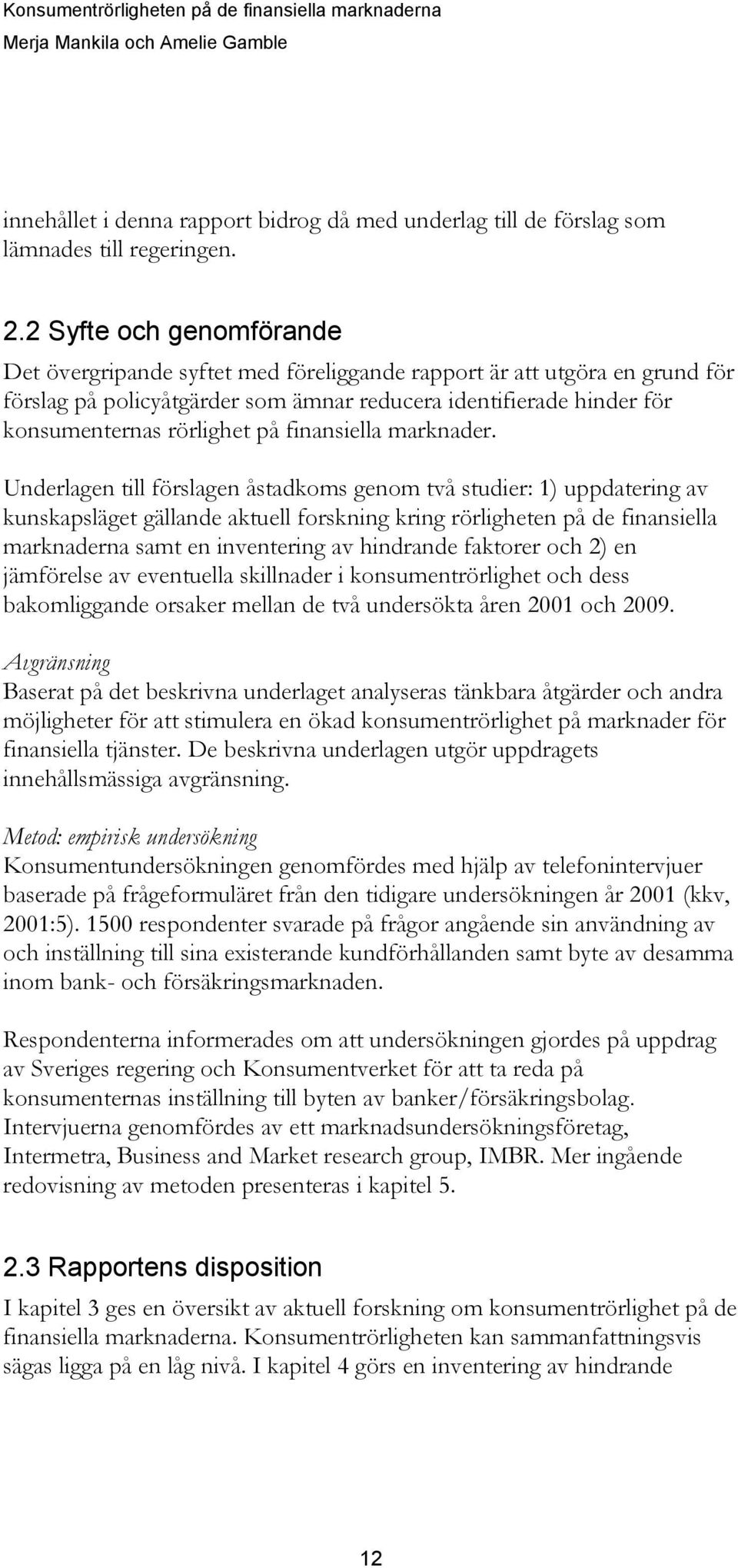 finansiella marknader.