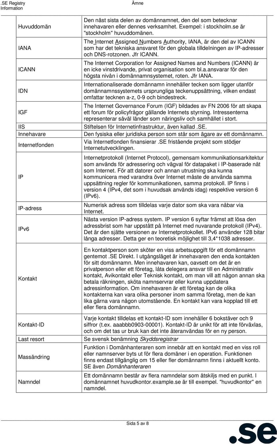 The Internet Corporation for Assigned Names and Numbers (ICANN) är ICANN en icke vinstdrivande, privat organisation som bl.a.ansvarar för den högsta nivån i domännamnsystemet, roten. Jfr IANA.