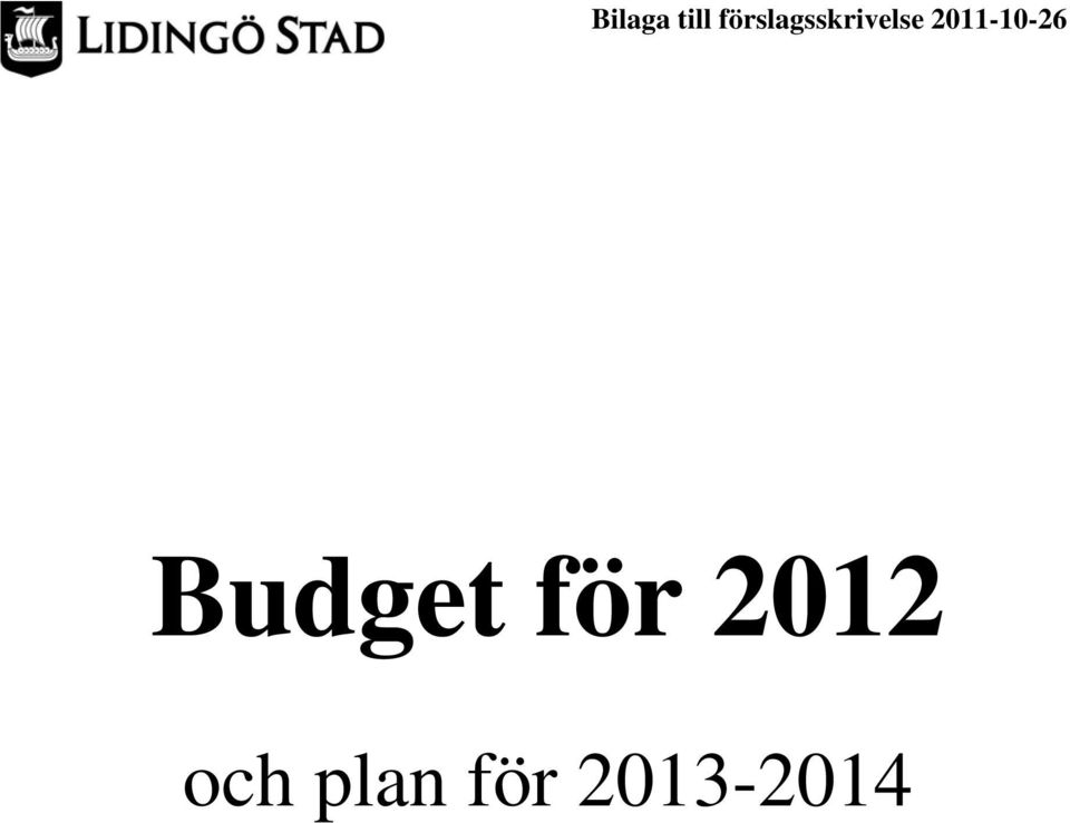 2011-10-26 Budget