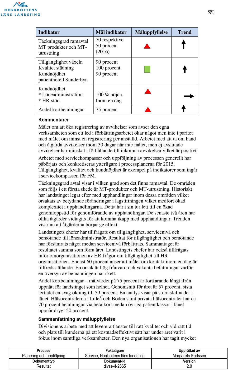 förbättringsarbetet ökar något men inte i paritet med målet om minst en registrering per anställd.