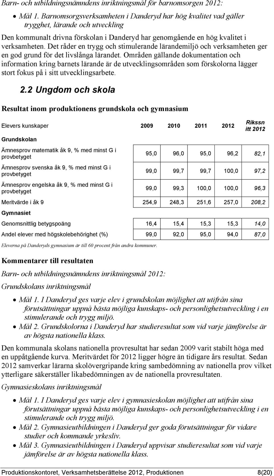 Det råder en trygg och stimulerande lärandemiljö och verksamheten ger en god grund för det livslånga lärandet.