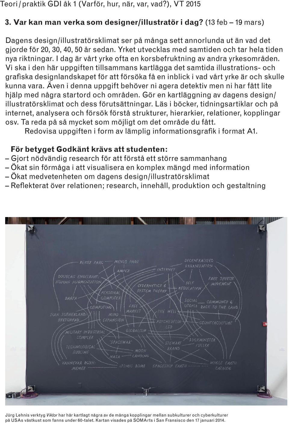 Vi ska i den här uppgiften tillsammans kartlägga det samtida illustrations- och grafiska designlandskapet för att försöka få en inblick i vad vårt yrke är och skulle kunna vara.