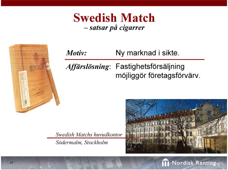 Affärslösning: Fastighetsförsäljning