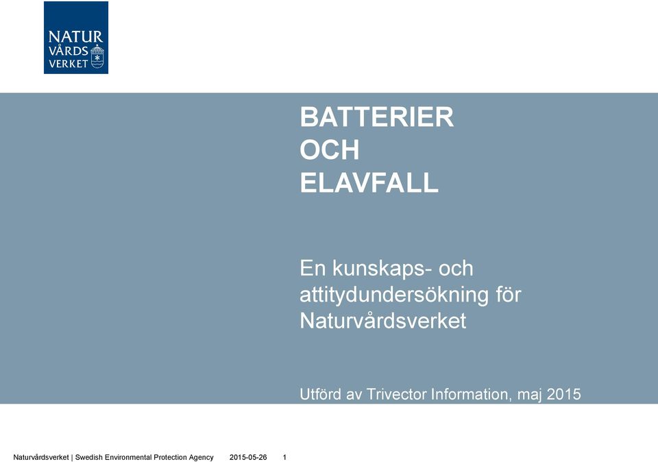 av Trivector Information, maj 2015