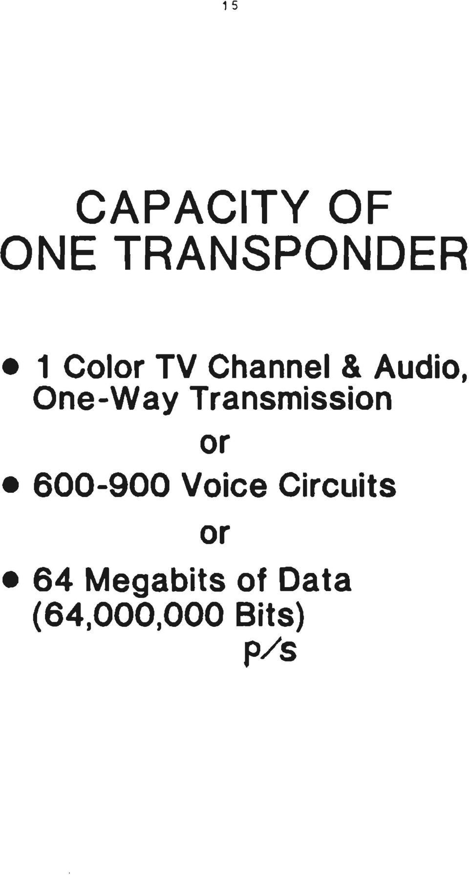 Transmission or 600-900 Voice