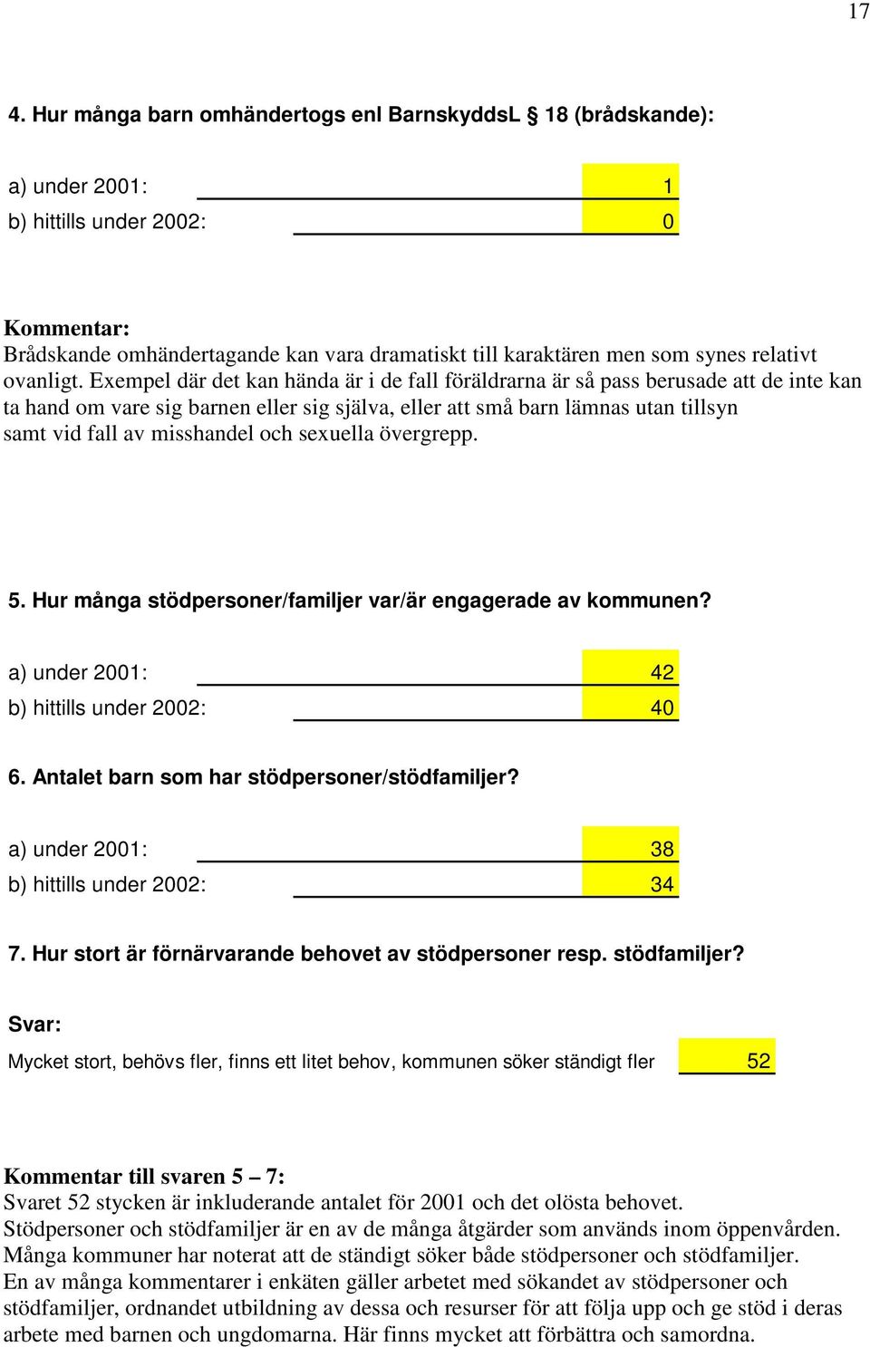 Exempel där det kan hända är i de fall föräldrarna är så pass berusade att de inte kan ta hand om vare sig barnen eller sig själva, eller att små barn lämnas utan tillsyn samt vid fall av misshandel