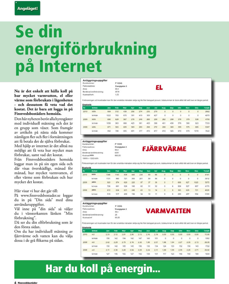 Som framgår av artikeln på nästa sida kommer nämligen fler och fler i fortsättningen att få betala det de själva förbrukat.