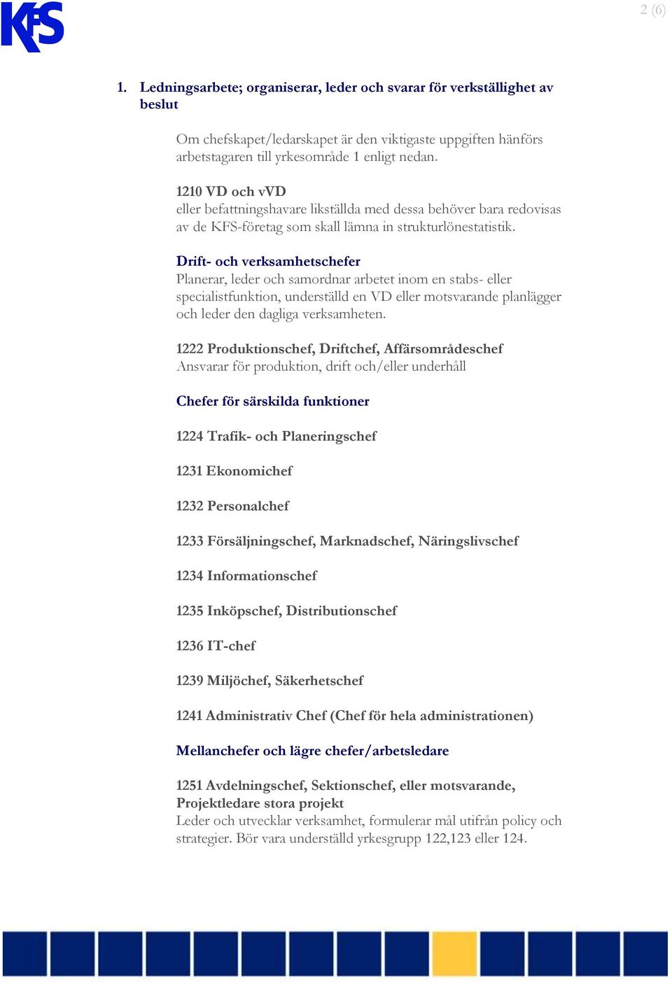 Drift- och verksamhetschefer Planerar, leder och samordnar arbetet inom en stabs- eller specialistfunktion, underställd en VD eller motsvarande planlägger och leder den dagliga verksamheten.