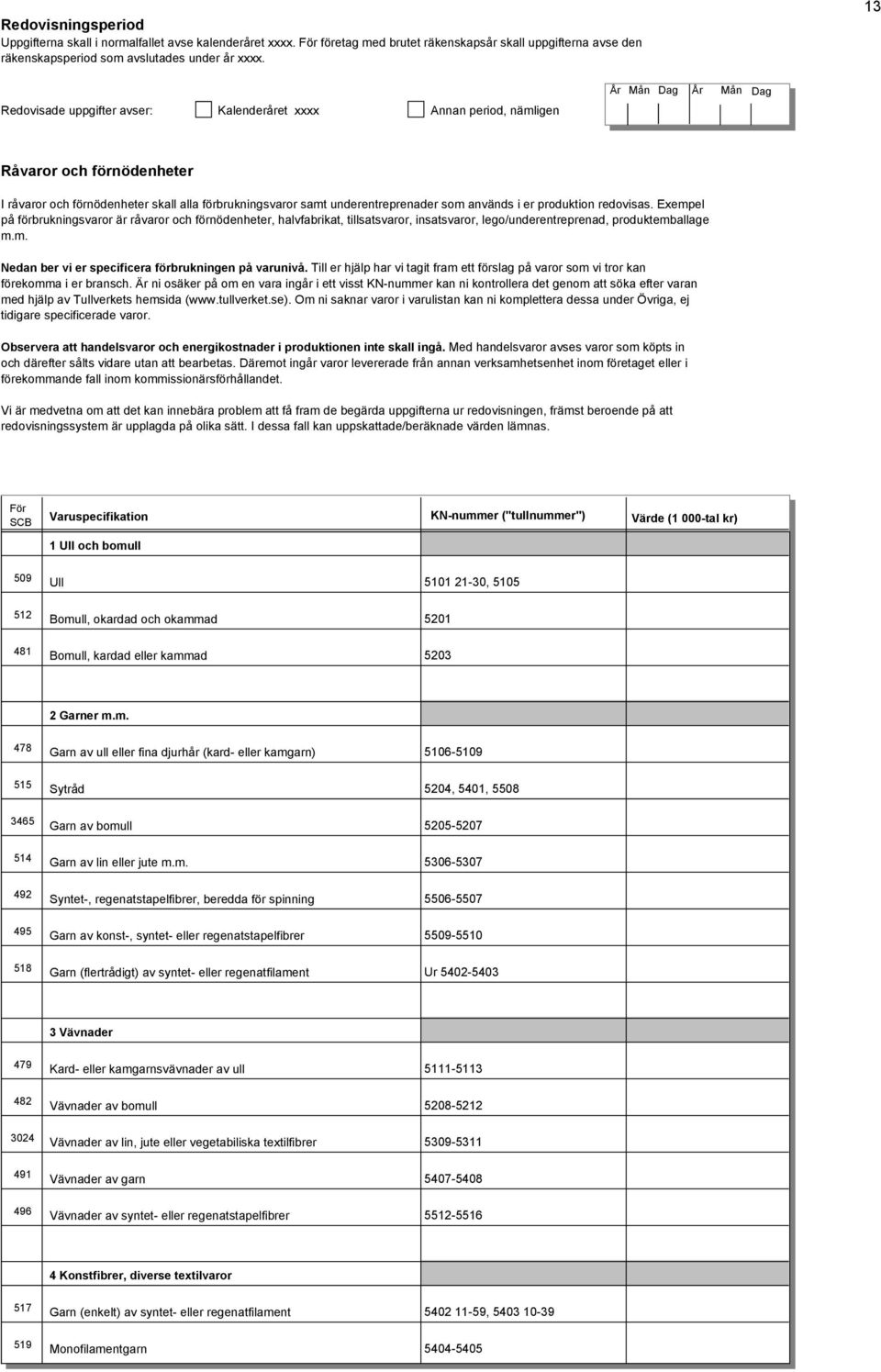 underentreprenader som används i er produktion redovisas.