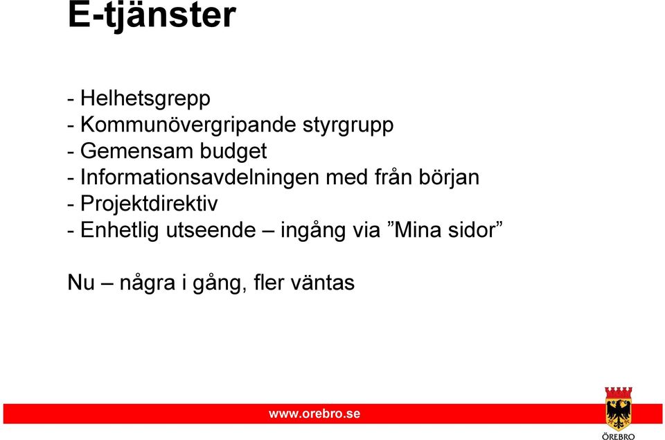 Informationsavdelningen med från början -