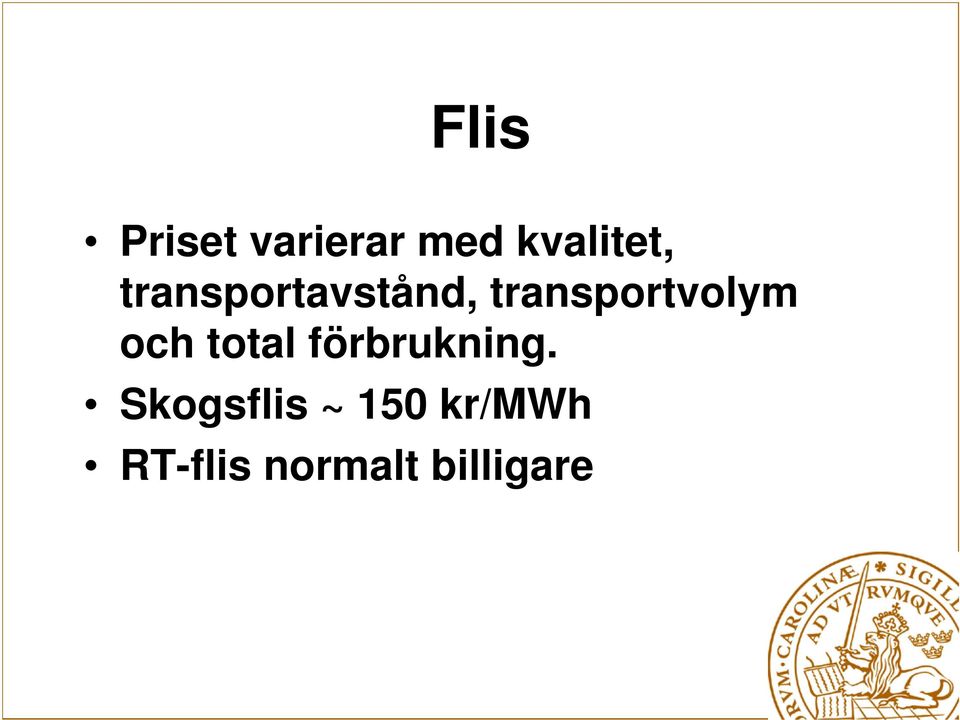 och total förbrukning.