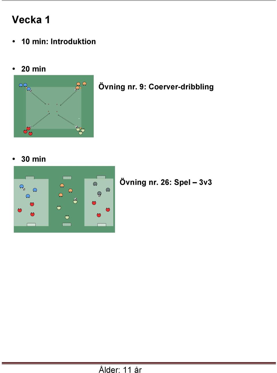 9: Coerver-dribbling 30