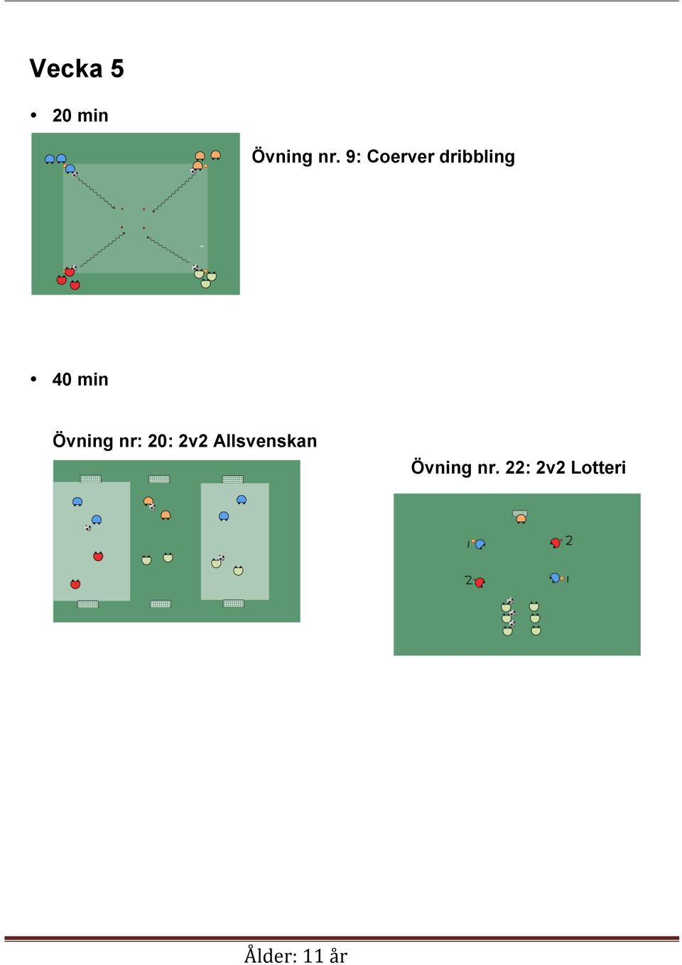 min Övning nr: 20: 2v2