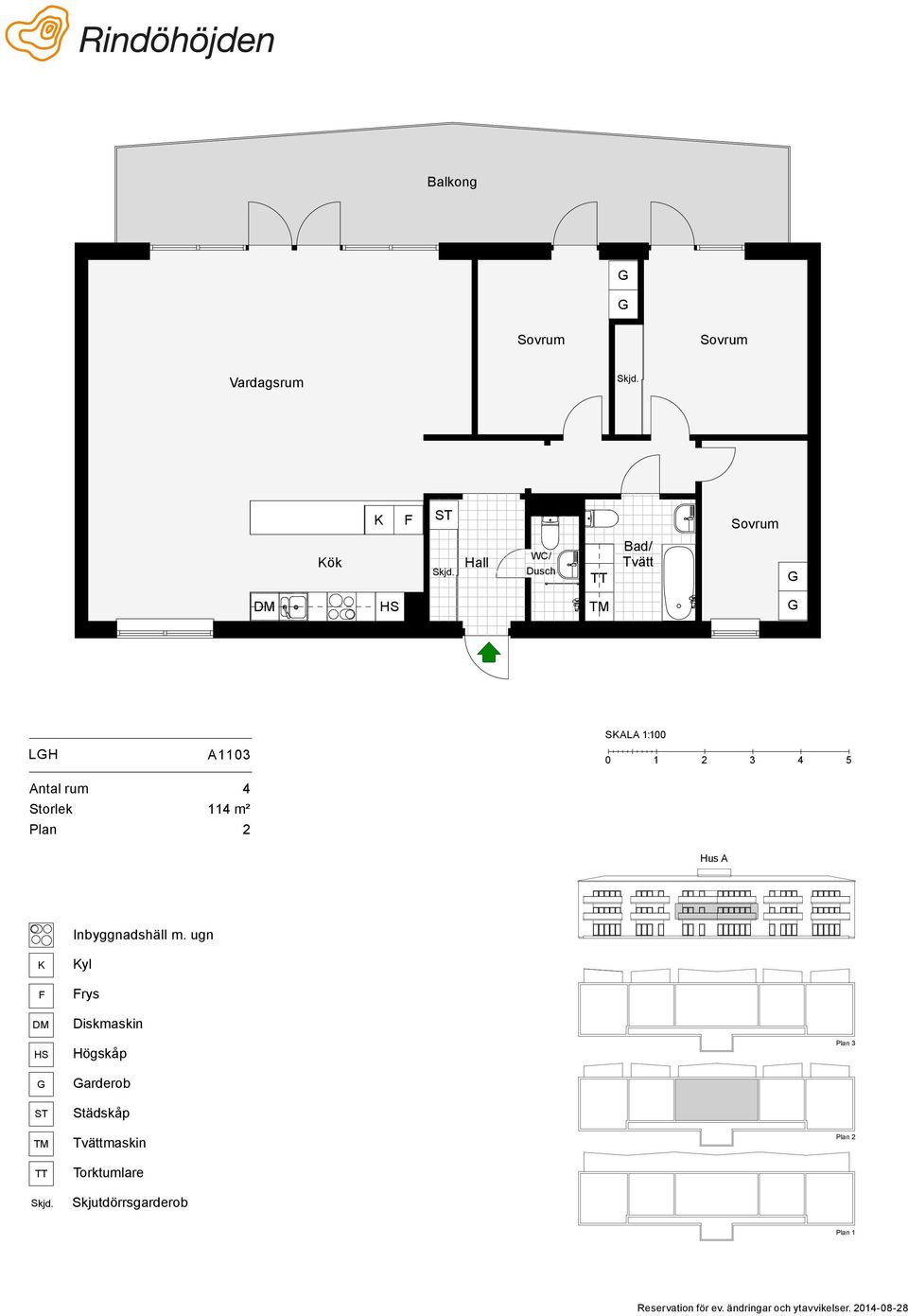 114 m² SALA