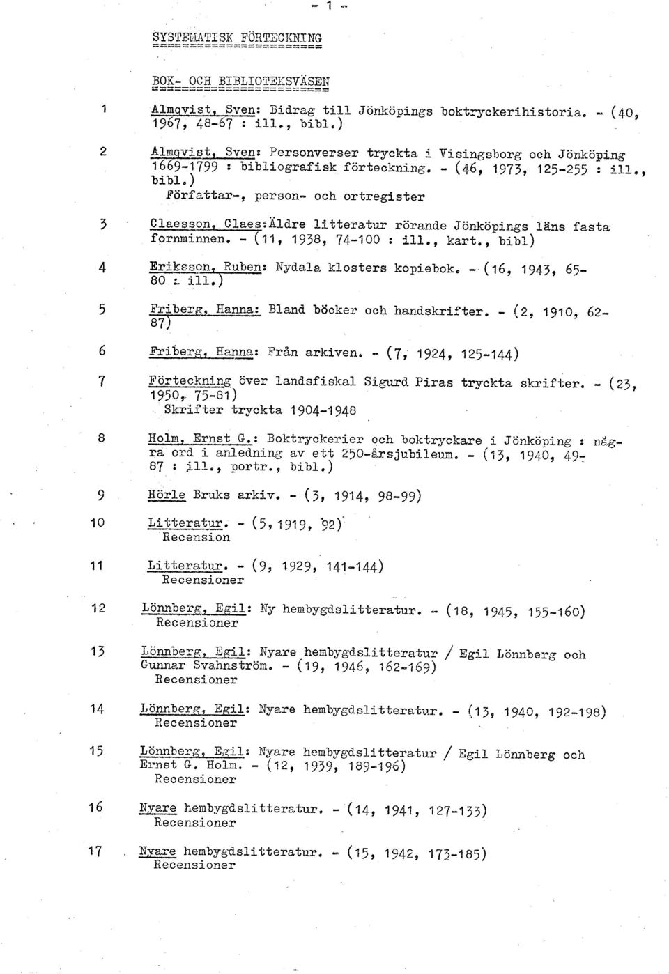 fornminnen. - (11, 1978, 71-100 : ill., kart., bibl) Erikcsan Ruben: Nydala klosters kopiebok, - (16, 1943, 65-80 t i- Friberg, Hanna: Bland böcker och handskrifter.