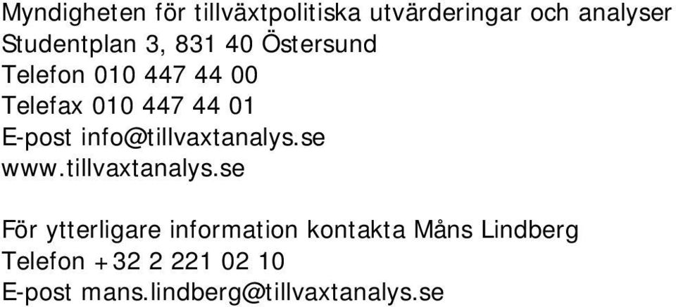 info@tillvaxtanalys.