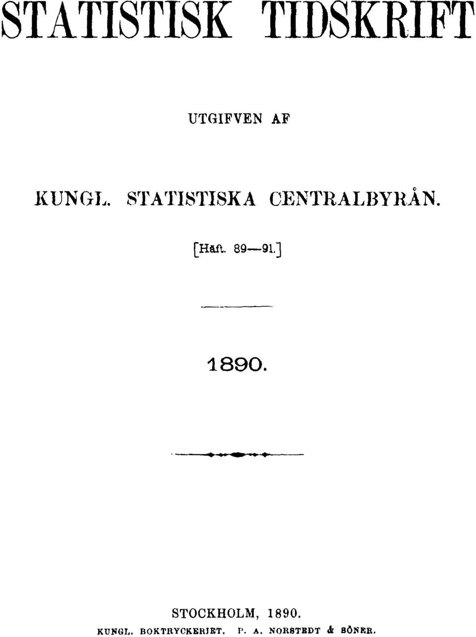 [Häft. 89 91.] 1890. STOCKHOLM, 1890.