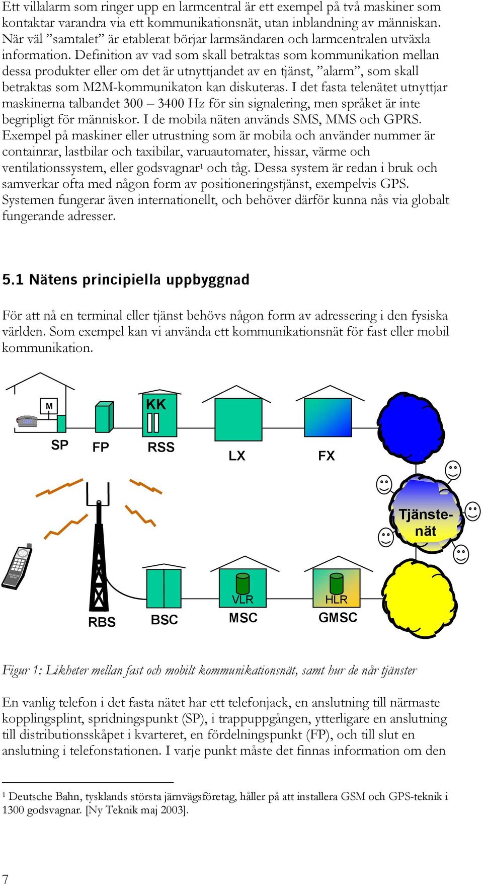 Definition av vad som skall betraktas som kommunikation mellan dessa produkter eller om det är utnyttjandet av en tjänst, alarm, som skall betraktas som M2M-kommunikaton kan diskuteras.