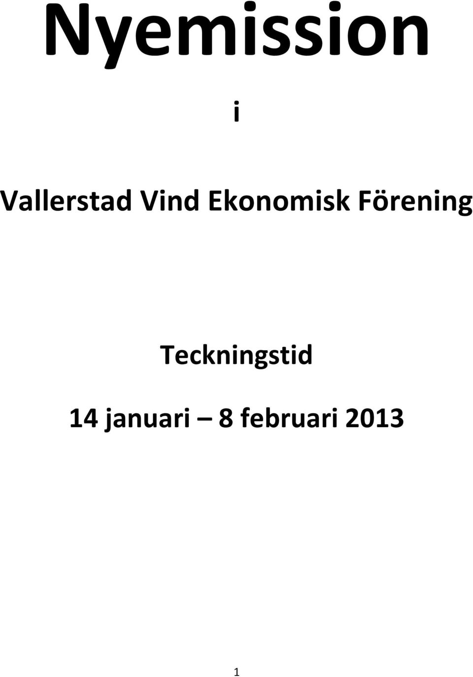 Ekonomisk Förening