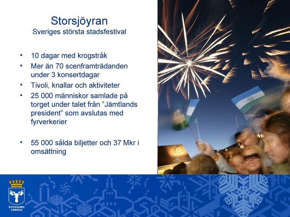 25 000 människor samlade på torget under talet från Jämtlands president