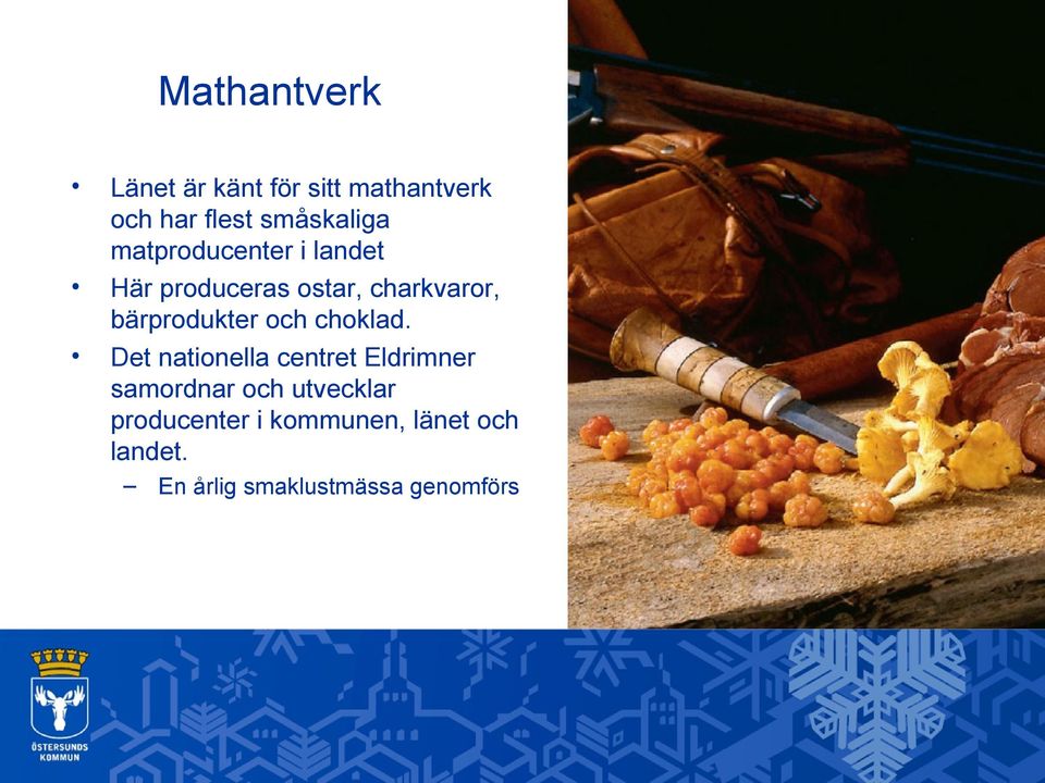och choklad.