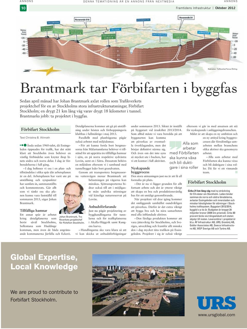 Brantmarks jobb: ta projektet byggfas. Förbfart Stockholm Text Chrstna B.