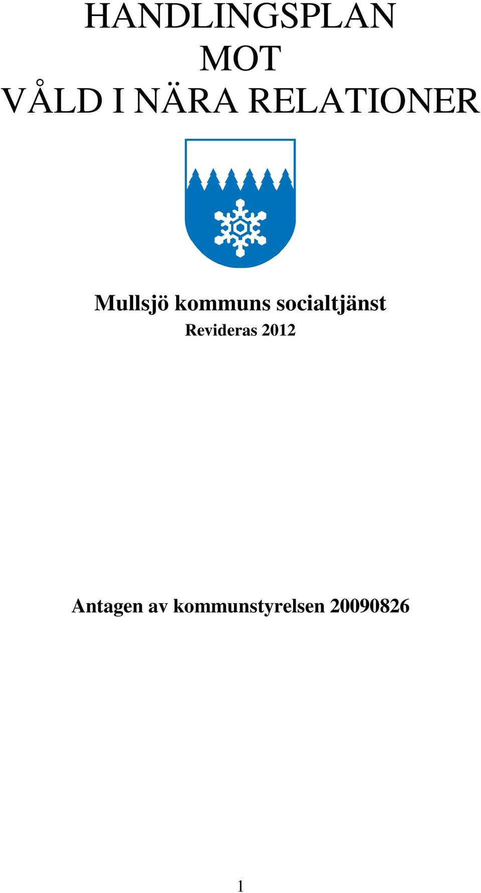 socialtjänst Revideras 2012