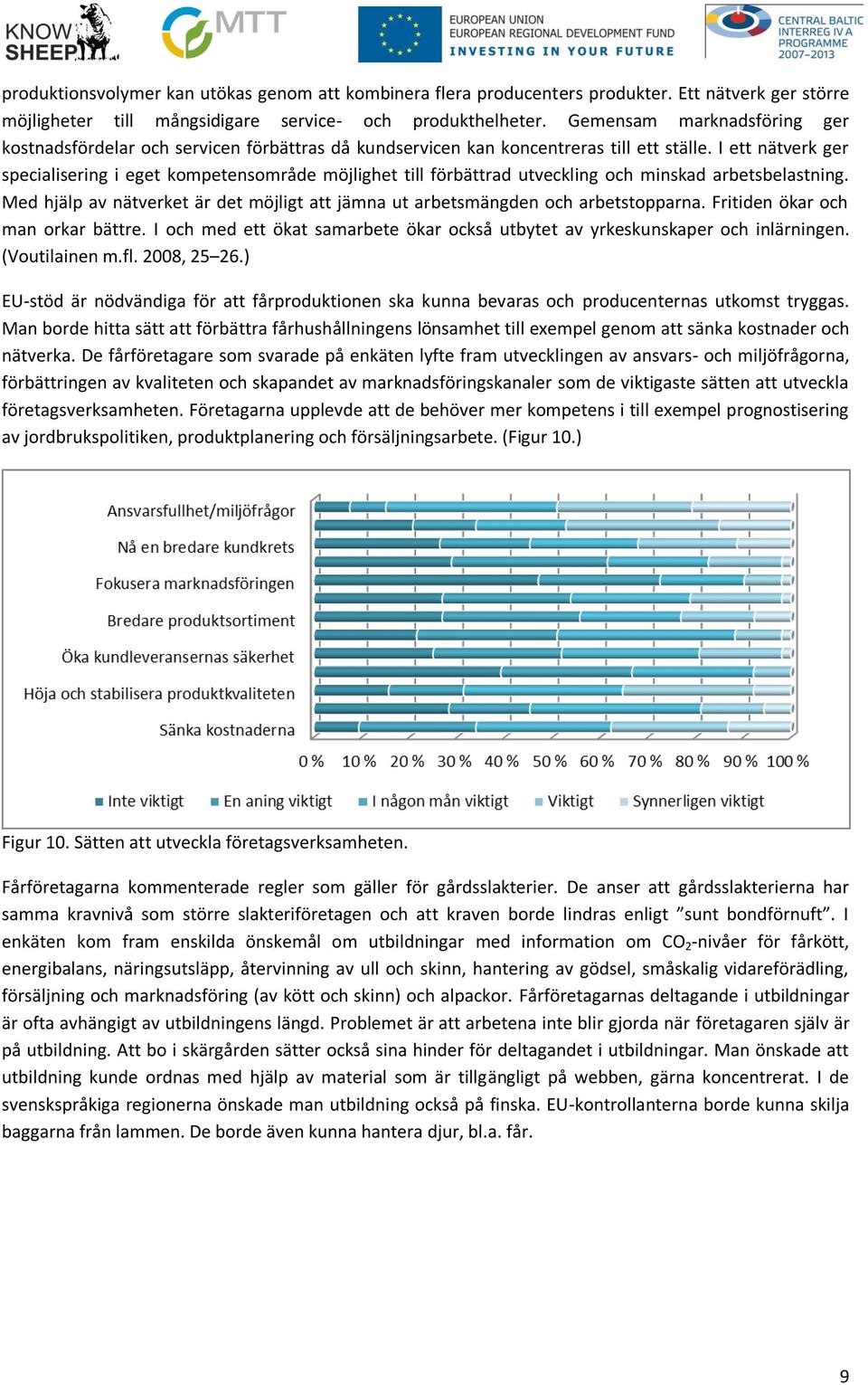 I ett nätverk ger specialisering i eget kompetensområde möjlighet till förbättrad utveckling och minskad arbetsbelastning.