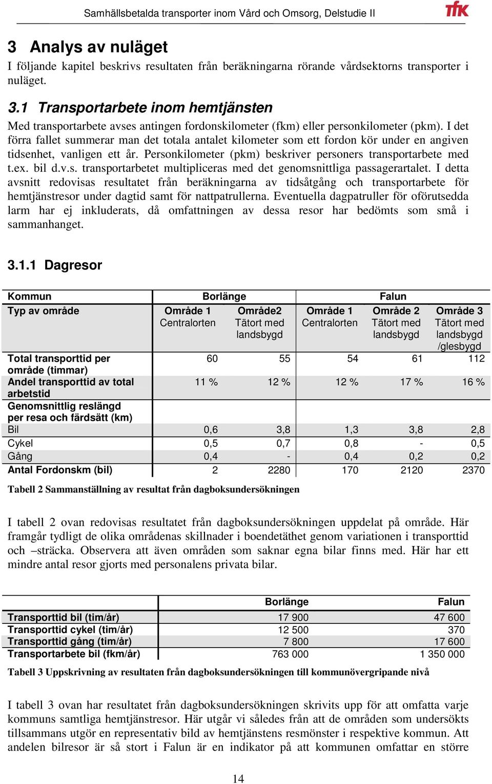 I det förra fallet summerar man det totala antalet kilometer som ett fordon kör under en angiven tidsenhet, vanligen ett år. Personkilometer (pkm) beskriver personers transportarbete med t.ex. bil d.