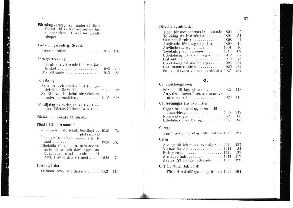 s:illsl<apcts befniidingshavnr\l Lrrdcr krfensti(ion... ll):r-) Försåljnirrg åv avelsdjur: sc l.'itr, Husdiur, TI:isi.rr, Nijtl(retliur. o. Svill. Försök: se Lokala fäliförsök.