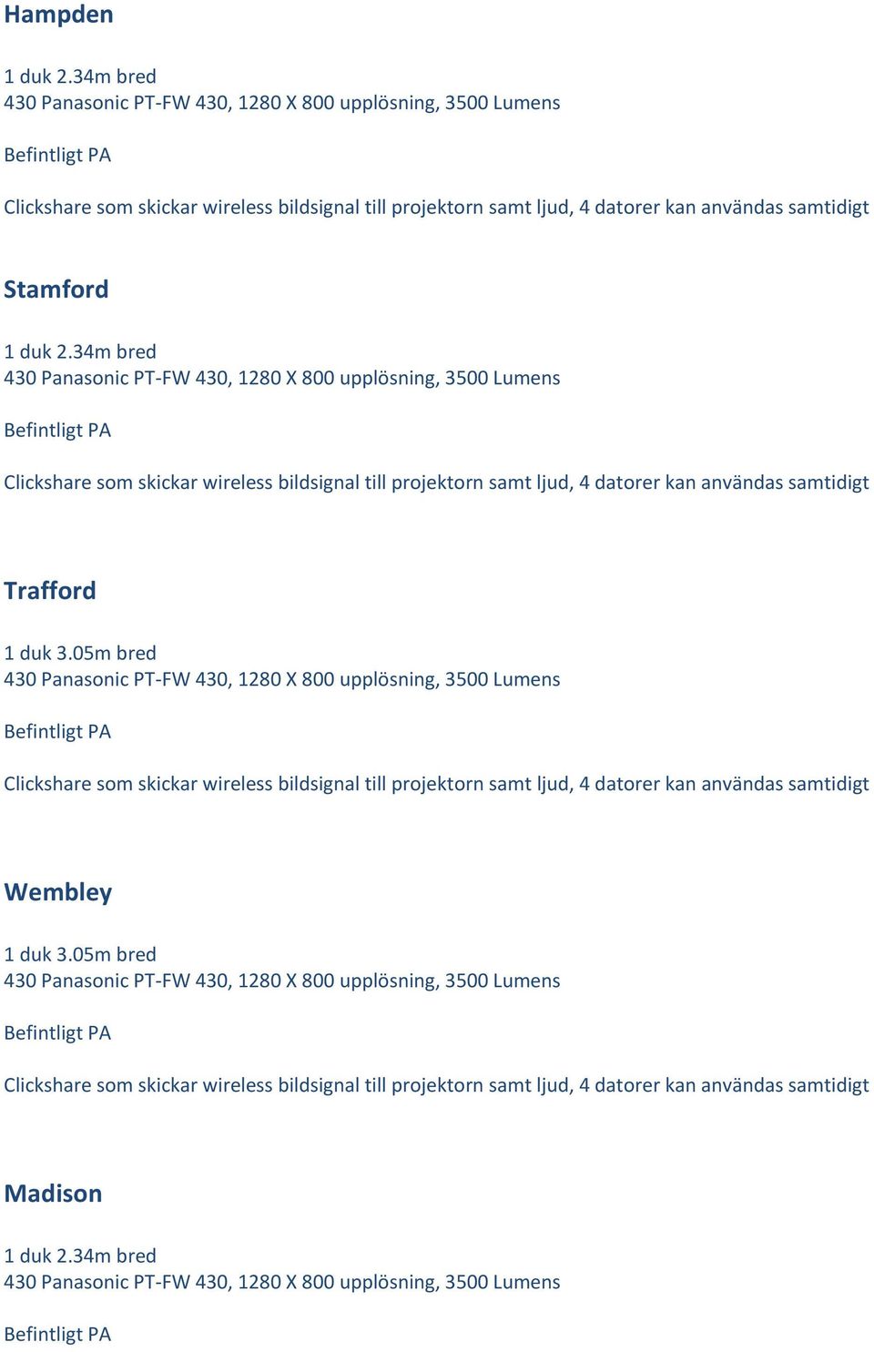 34m bred Trafford 1 duk 3.