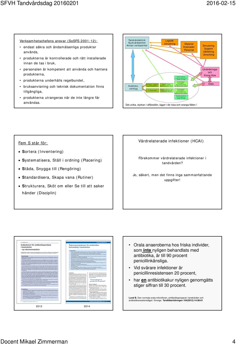 Utvärderingar och Know-How produkterna underhålls regelbundet, bruksanvisning och teknisk dokumentation finns tillgängliga, Kvalitetsverktyg Avvikelse = Diagnos, behandlingsbehov Avvikelse MDD Åtgärd