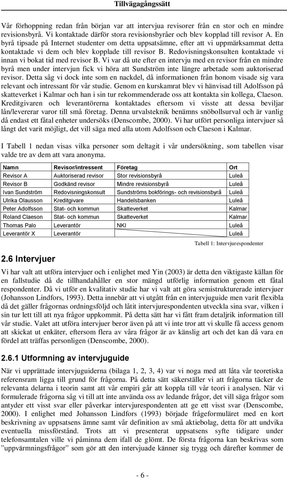 Redovisningskonsulten kontaktade vi innan vi bokat tid med revisor B.