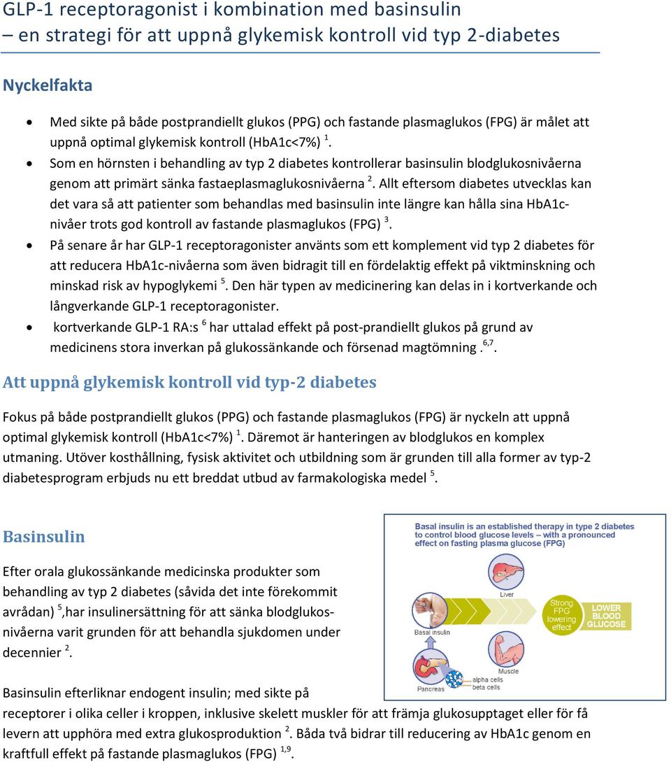 Som en hörnsten i behandling av typ 2 diabetes kontrollerar basinsulin blodglukosnivåerna genom att primärt sänka fastaeplasmaglukosnivåerna 2.